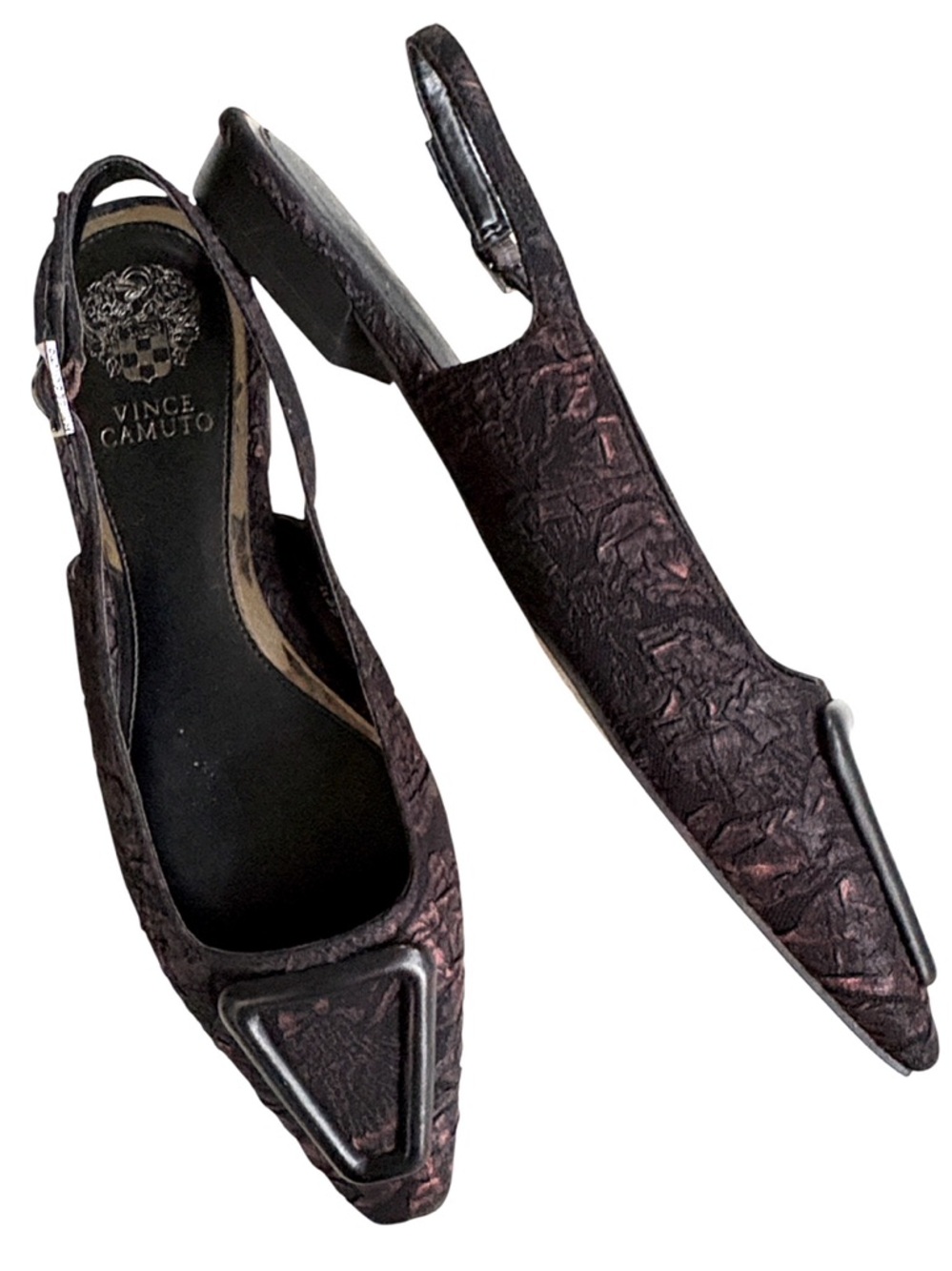 Like New Vince Camuto Savy Brocade Slingbacks Size 8.5
